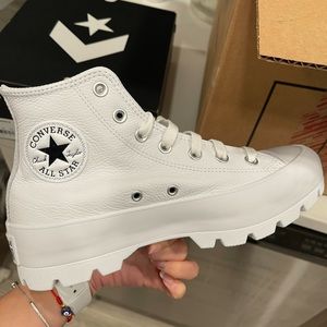 White Lugged Leather Chuck Taylor All Star